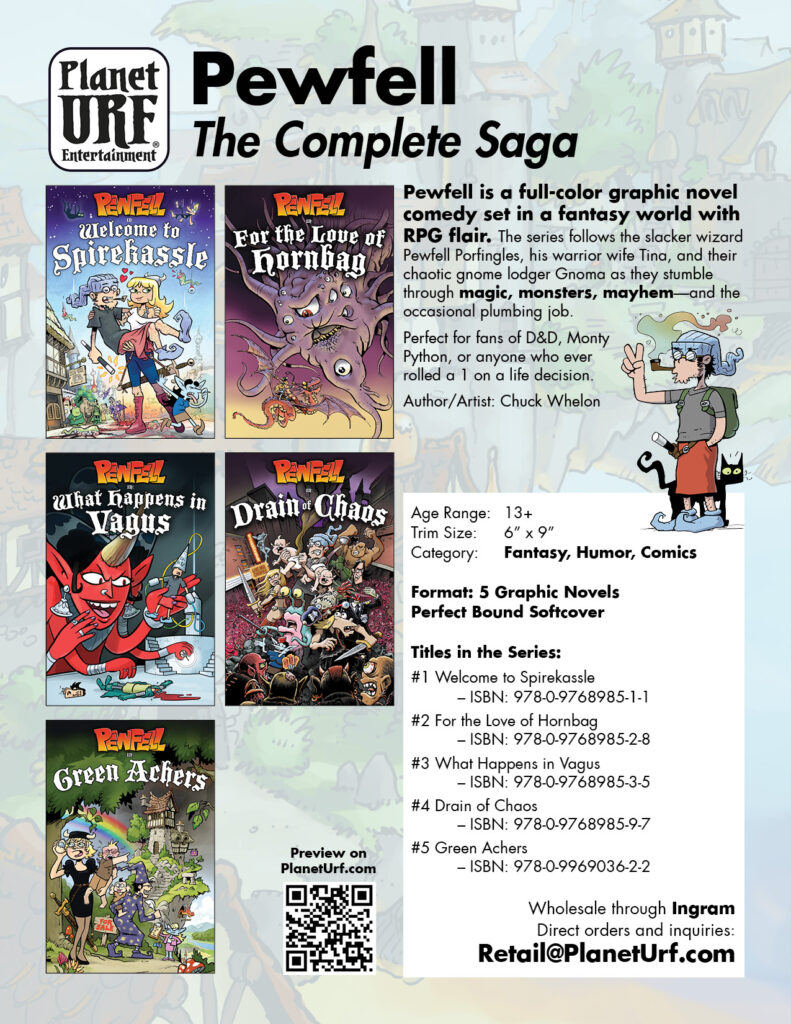 The Pewfell Graphic Novel Series by Chuck Whelon