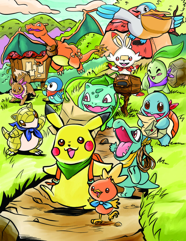 Pokemon adventurers set out on a rescue mission together.
