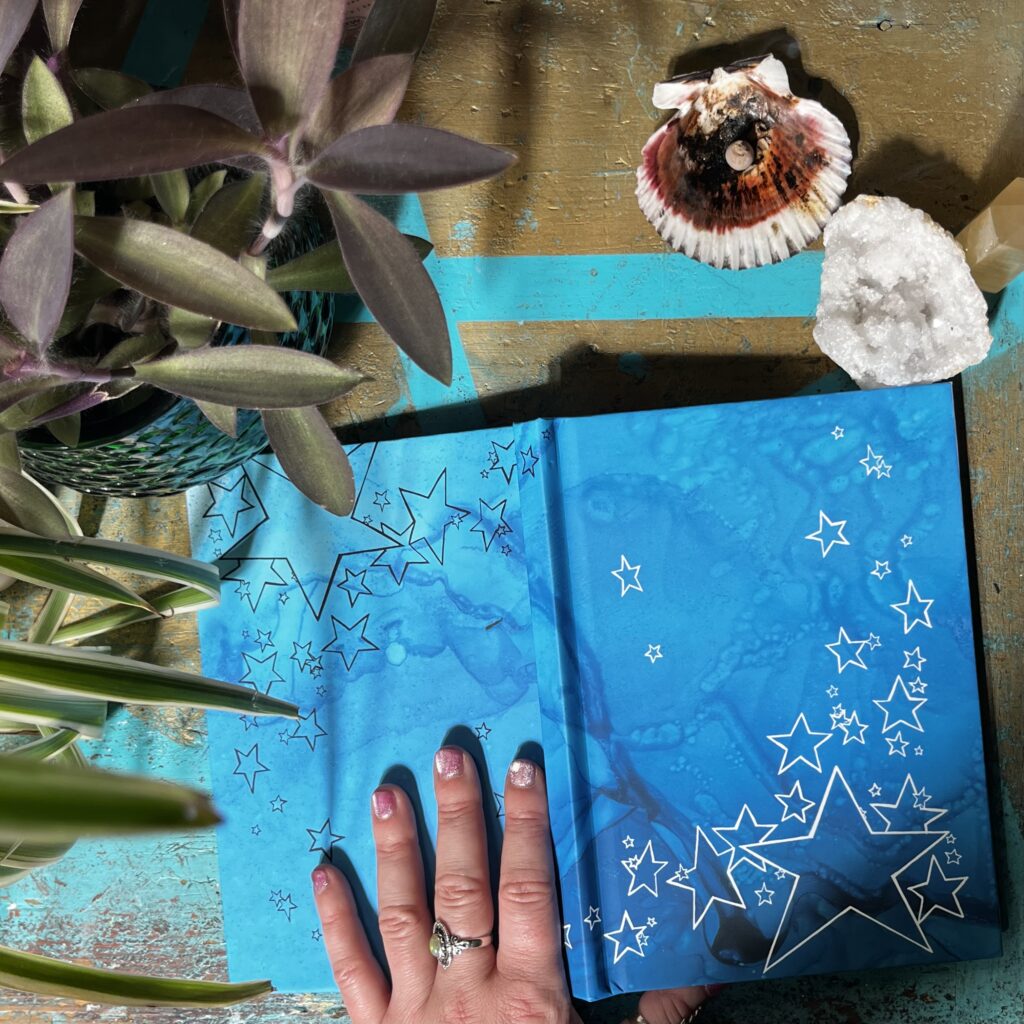 Blank Blue Star Journal